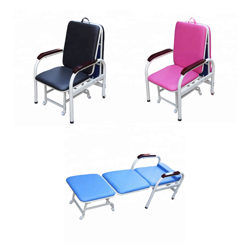 Hospital foldable patient accompanying chair-0