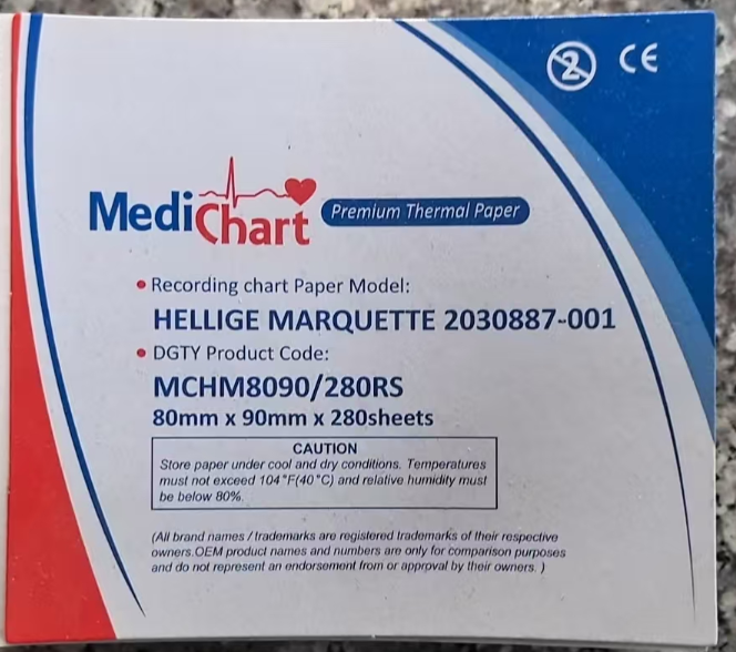 3 channel ECG printing paper 80mm*90mm/280sheets